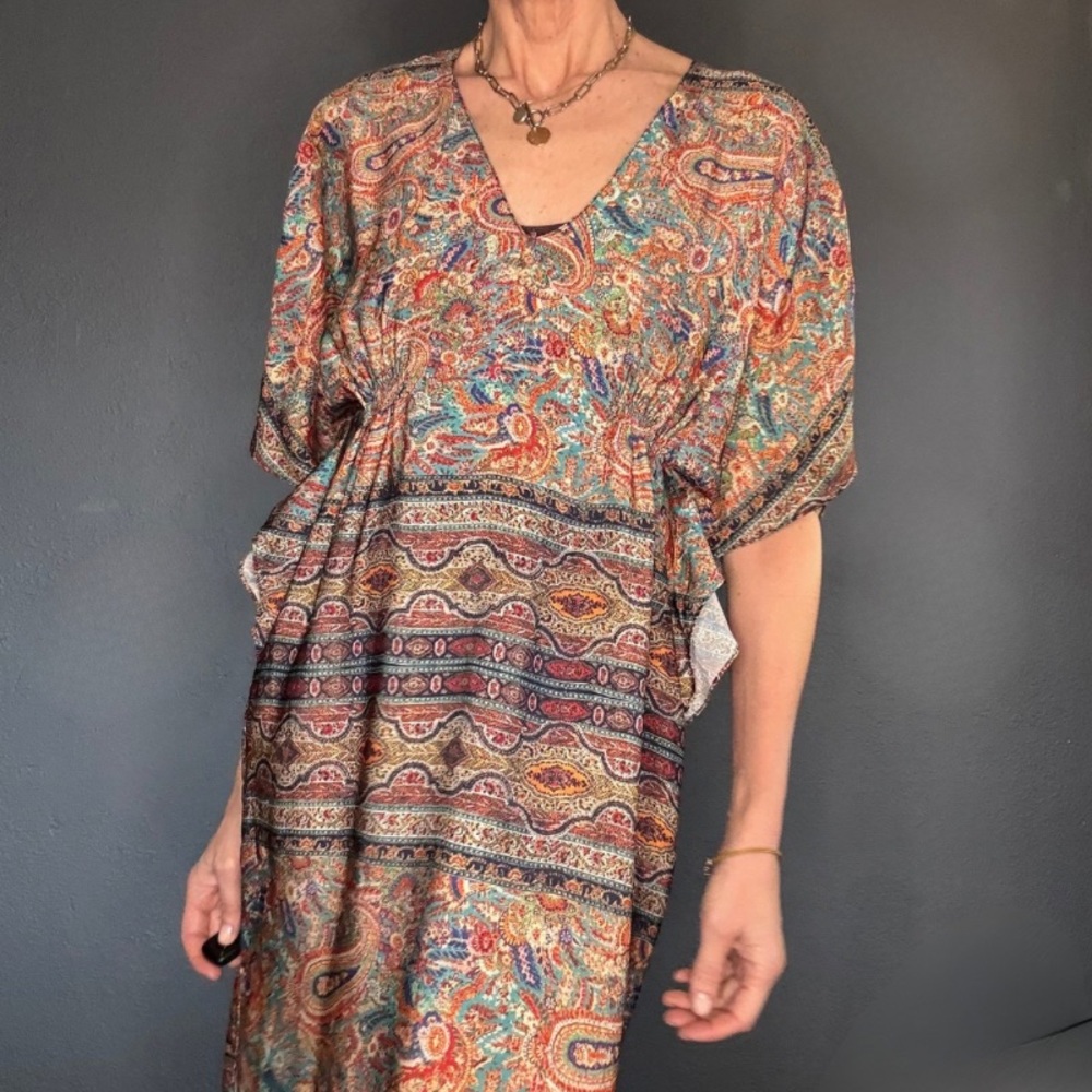 Vibrant Multicolor Paisley Dress